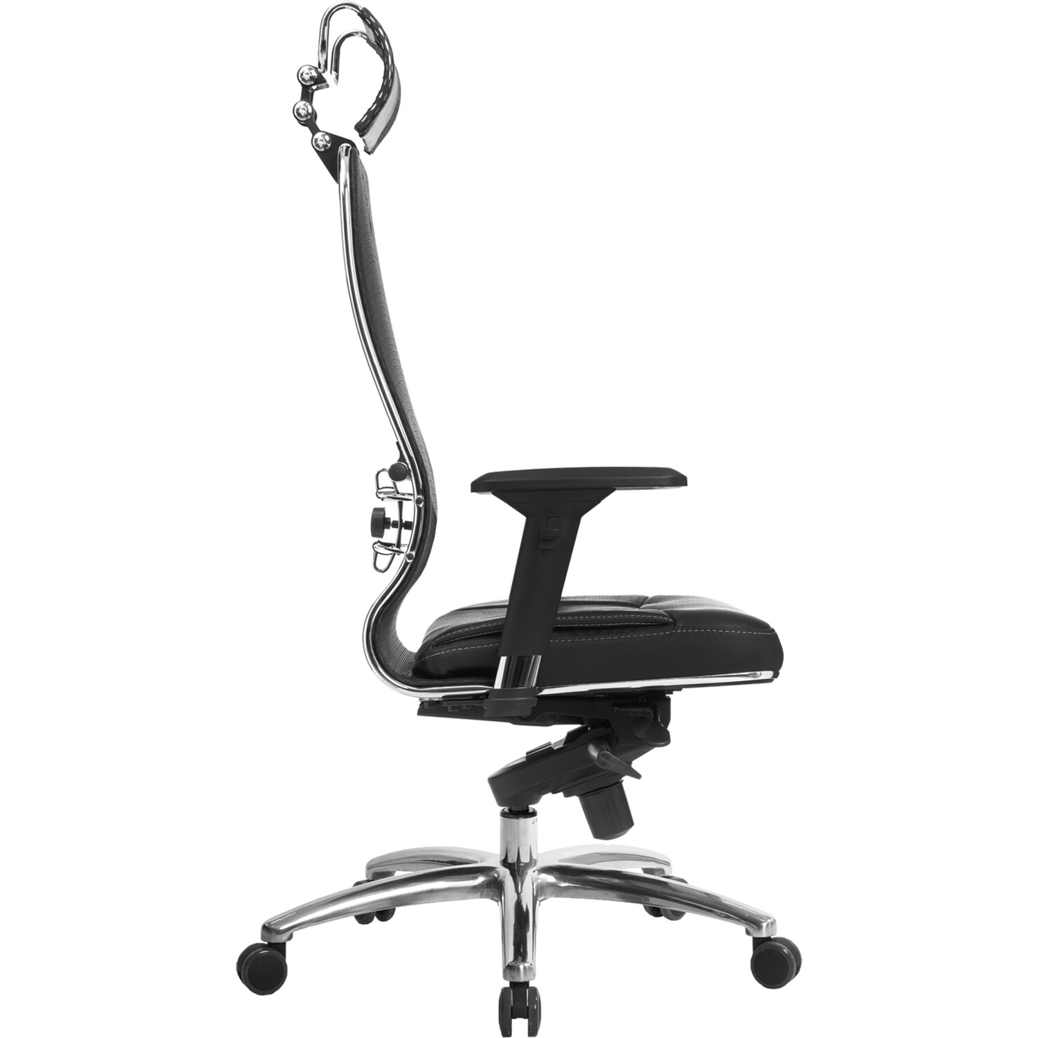 Кресло офисное easy chair 304 черное ткань сетка металл комус