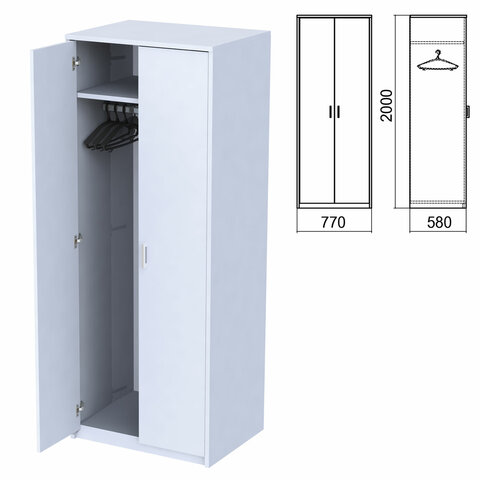 Шкаф для одежды арго а 307 орех 770х580х2000 мм